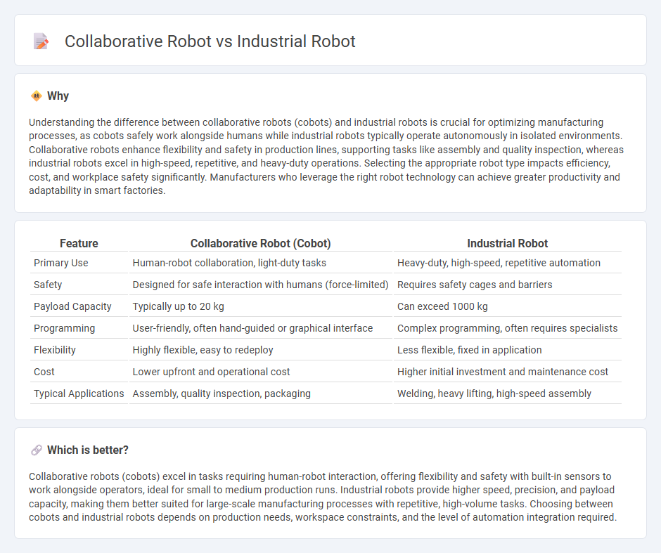 Collaborative Robot vs Industrial Robot in Manufacturing