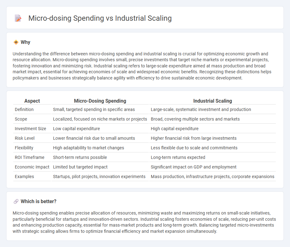 Micro-Dosing Spending vs Industrial Scaling in Economy