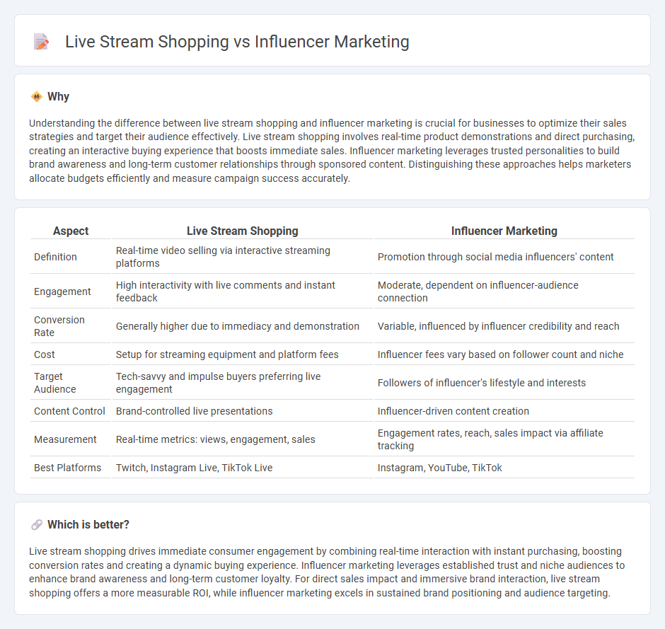 Live Stream Shopping vs Influencer Marketing in Commerce