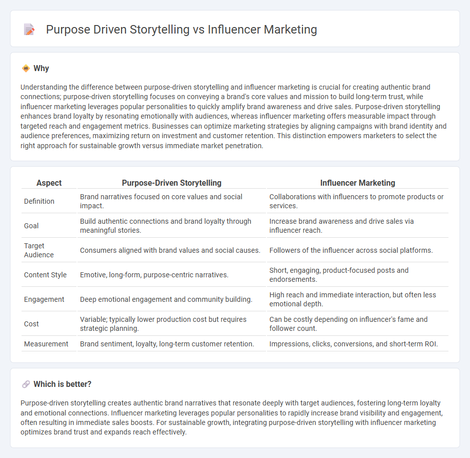 Purpose Driven Storytelling vs Influencer Marketing in Marketing