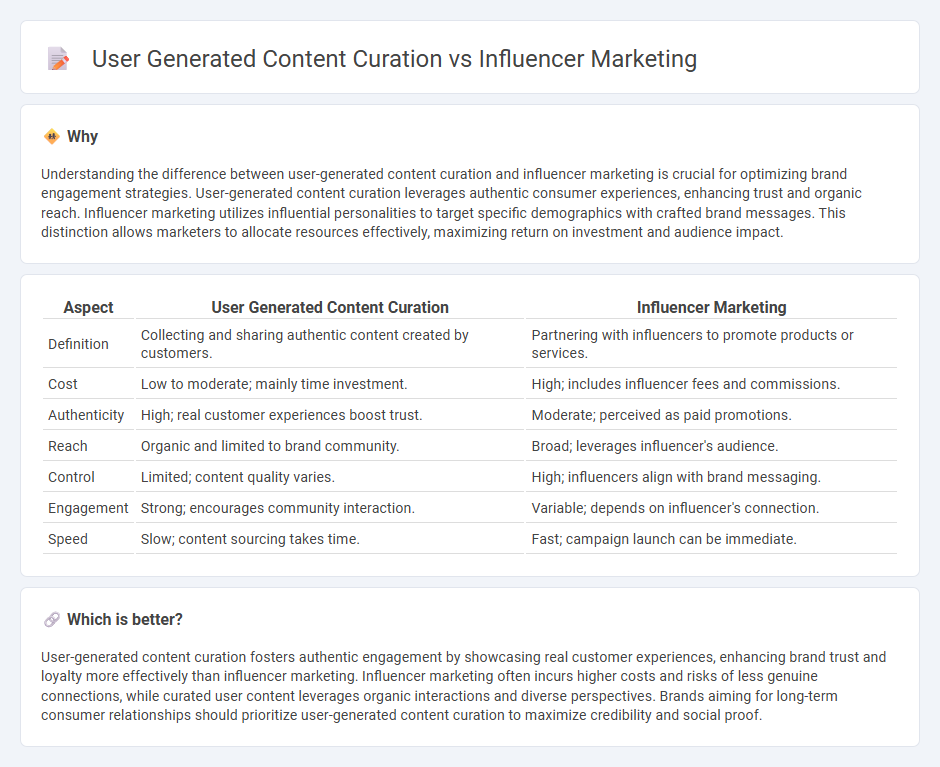 User Generated Content Curation vs Influencer Marketing in Marketing