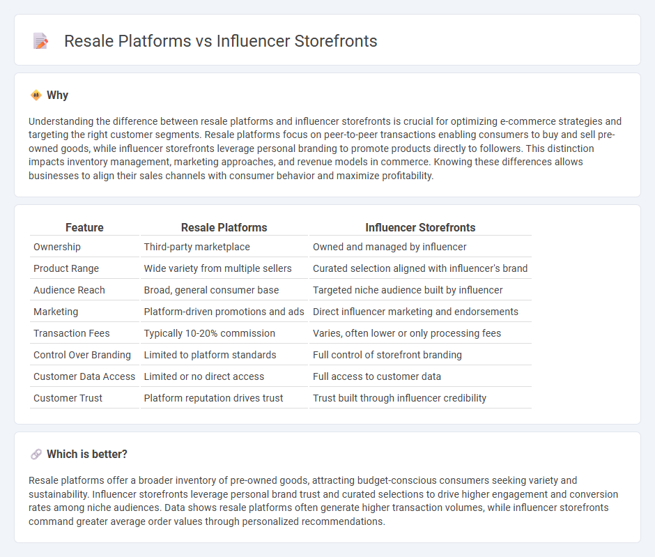 Resale Platforms vs Influencer Storefronts in Commerce