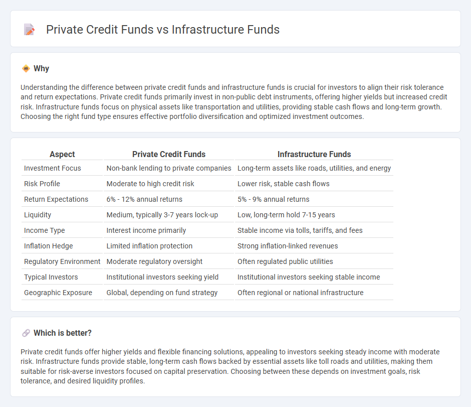Private Credit Funds vs Infrastructure Funds in Investment