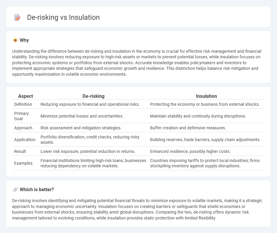 De-Risking vs Insulation in Economy