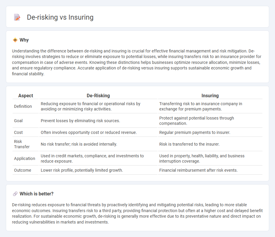 De-Risking vs Insuring in Economy