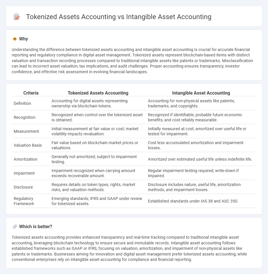Tokenized Assets Accounting vs Intangible Asset Accounting in Accounting