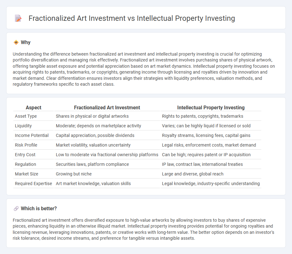 Fractionalized Art Investment vs Intellectual Property Investing in Investment