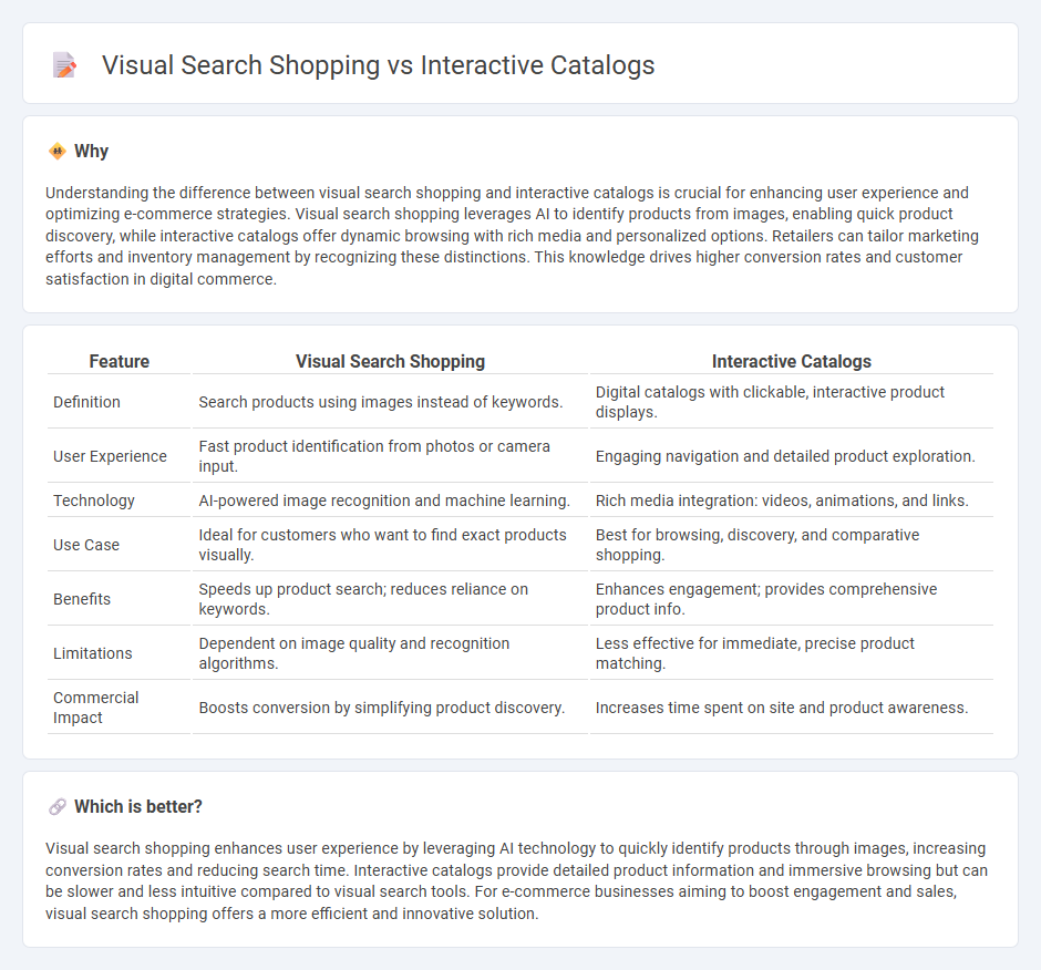 Visual Search Shopping vs Interactive Catalogs in Commerce