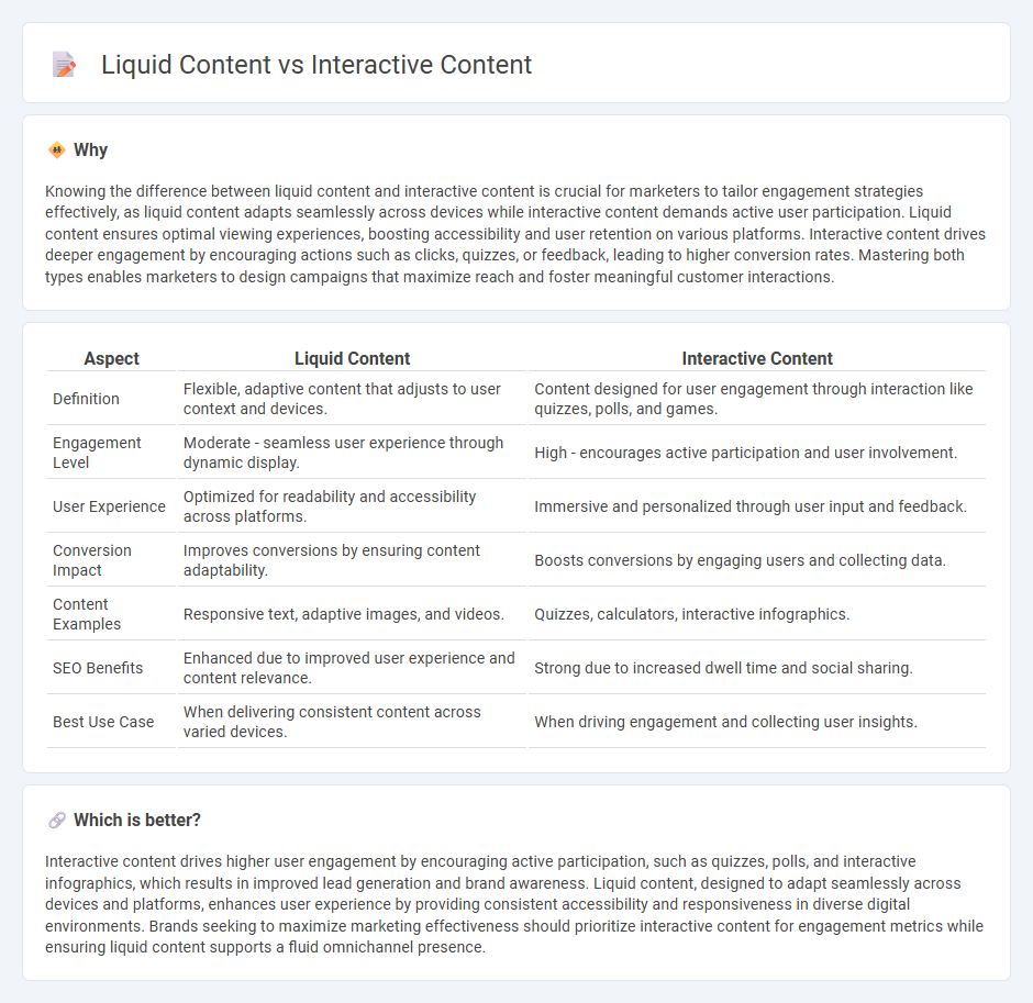 Liquid Content vs Interactive Content in Marketing