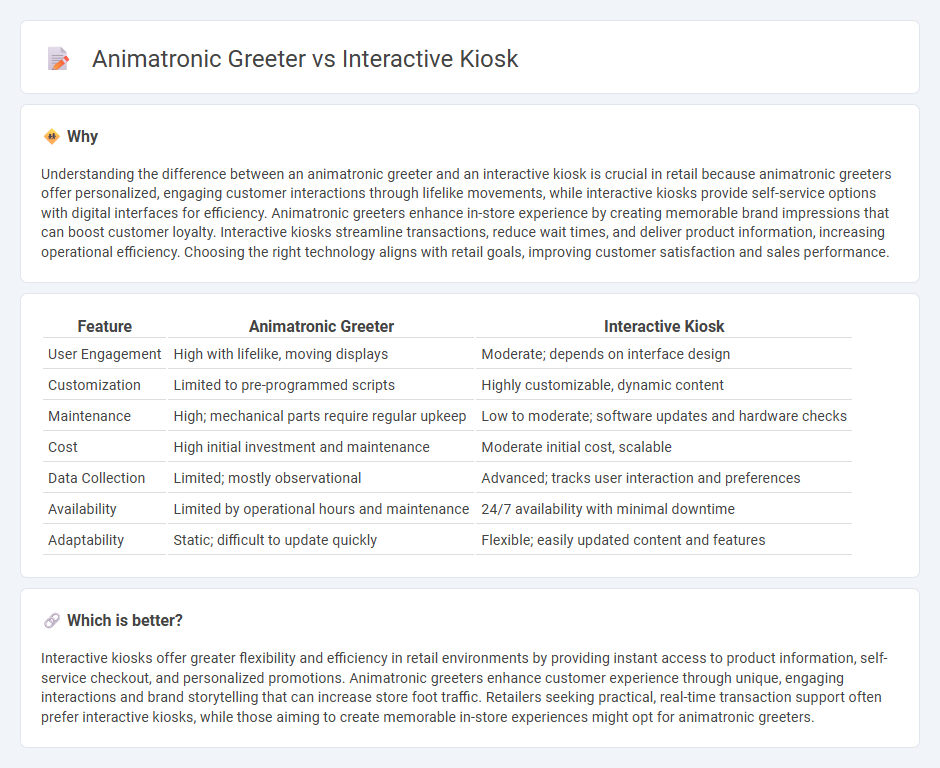 Animatronic Greeter vs Interactive Kiosk in Retail