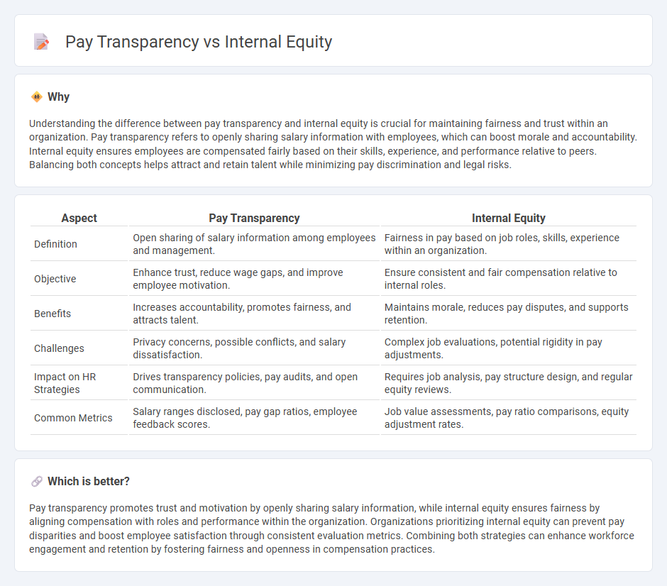 Pay Transparency vs Internal Equity in Human Resources