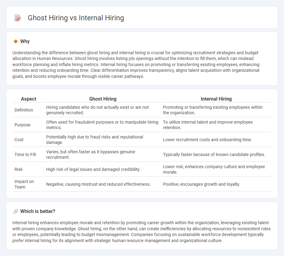 Ghost Hiring vs Internal Hiring in Human Resources