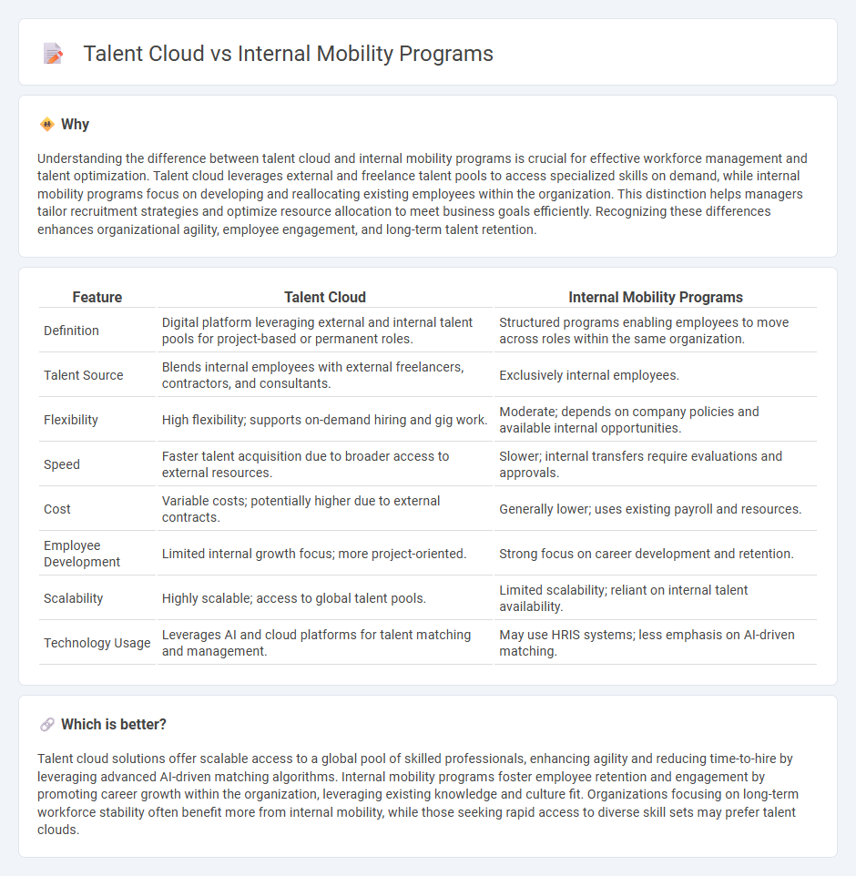 Talent Cloud vs Internal Mobility Programs in Management