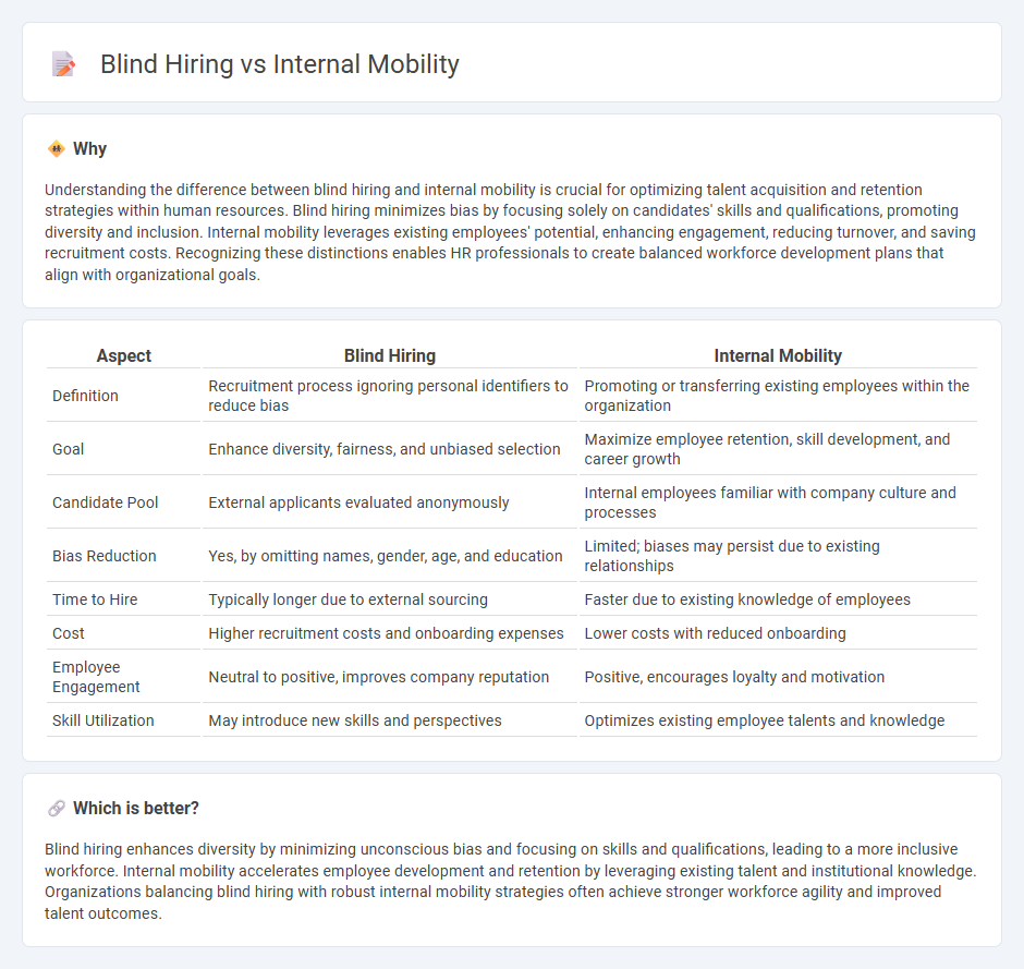 Blind Hiring vs Internal Mobility in Human Resources