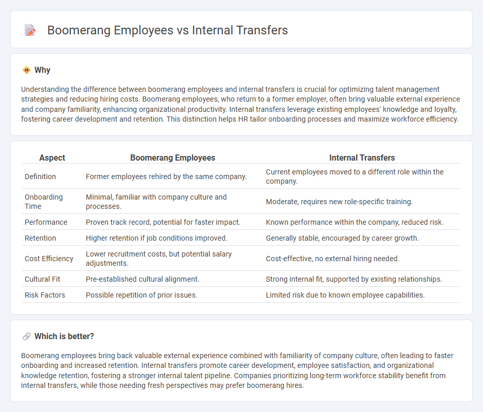 Boomerang Employees vs Internal Transfers in Employment