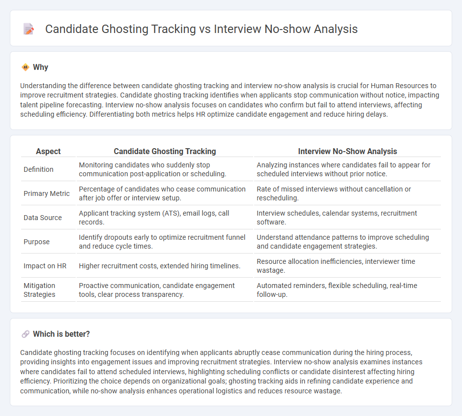 Candidate Ghosting Tracking vs Interview No-Show Analysis in Human Resources