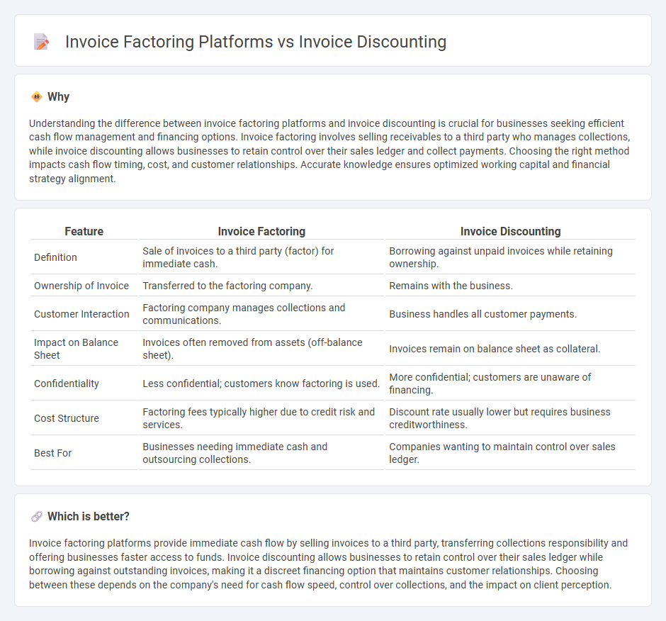 Invoice Factoring Platforms vs Invoice Discounting in Accounting
