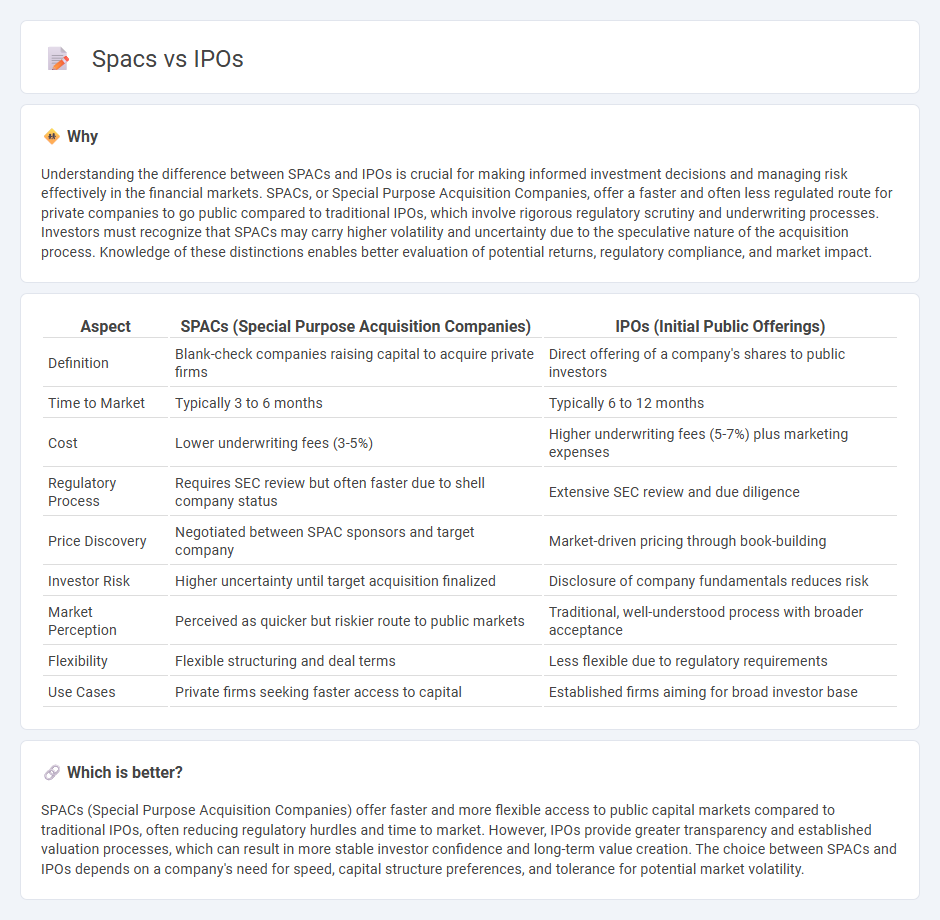 Spacs vs Ipos in Finance