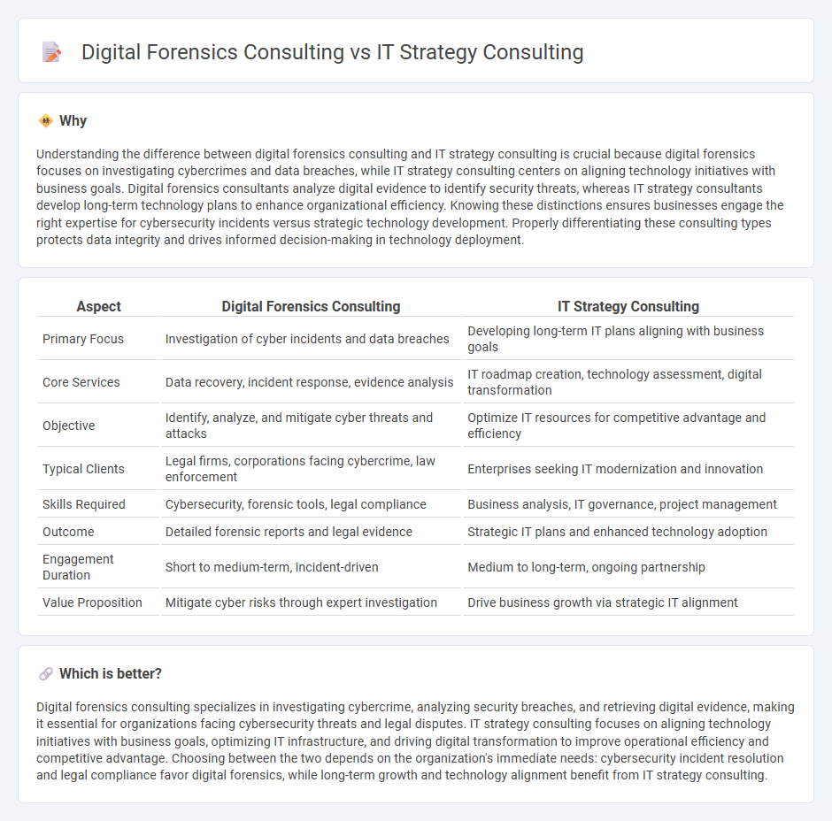 Digital Forensics Consulting vs It Strategy Consulting in Consulting