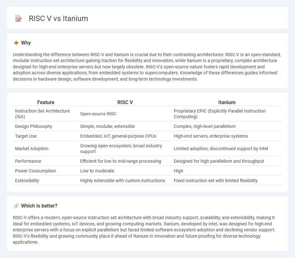 Risc V vs Itanium in Technology