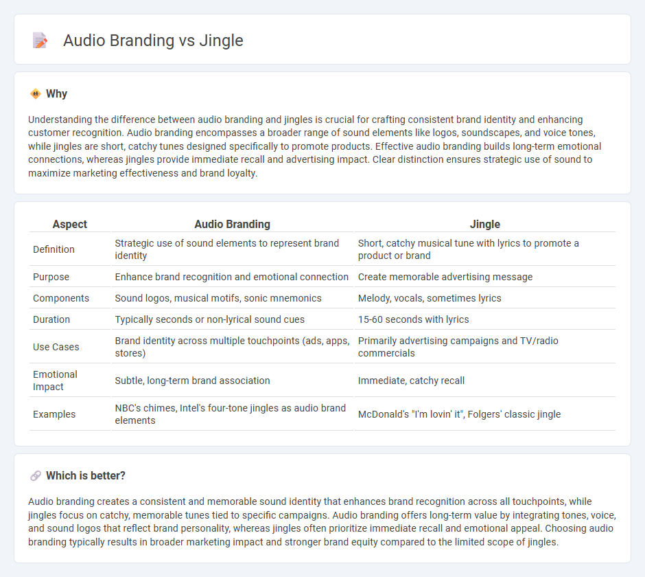 Audio Branding vs Jingle in Marketing