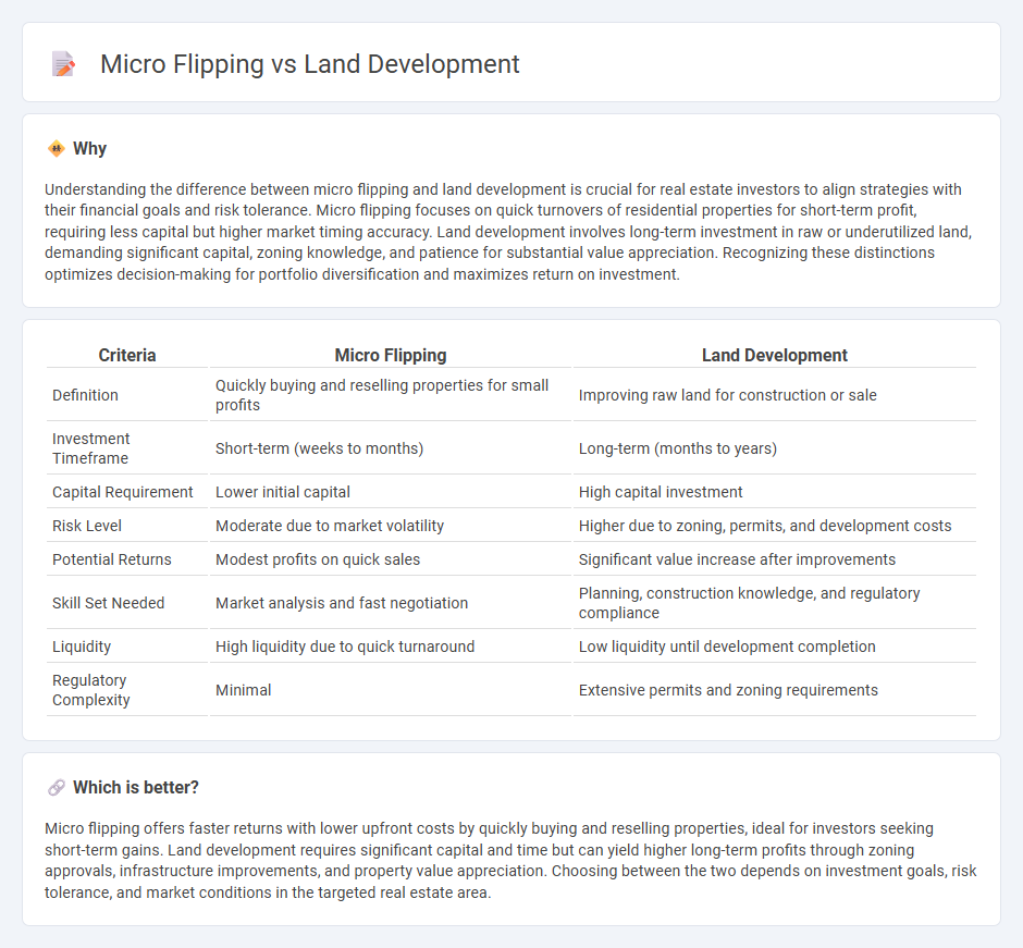 Micro Flipping vs Land Development in Real Estate