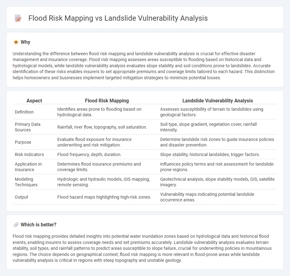 Flood Risk Mapping vs Landslide Vulnerability Analysis in Insurance