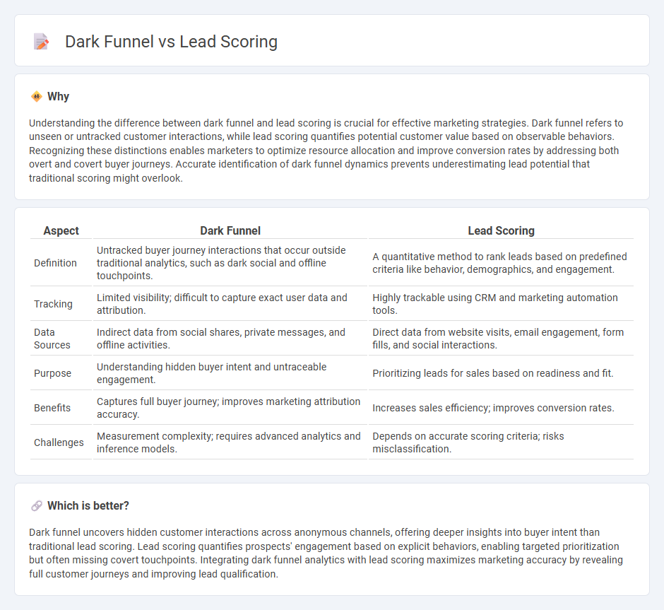 Dark Funnel vs Lead Scoring in Marketing