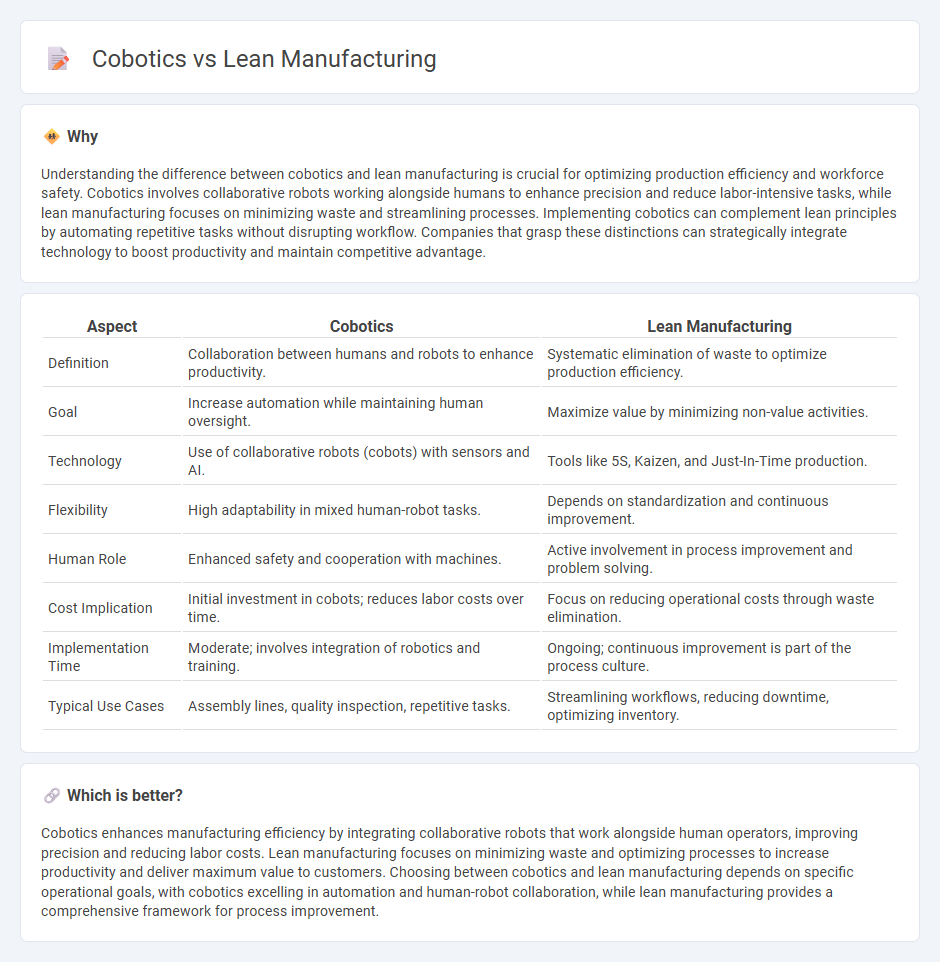 Cobotics vs Lean Manufacturing in Manufacturing