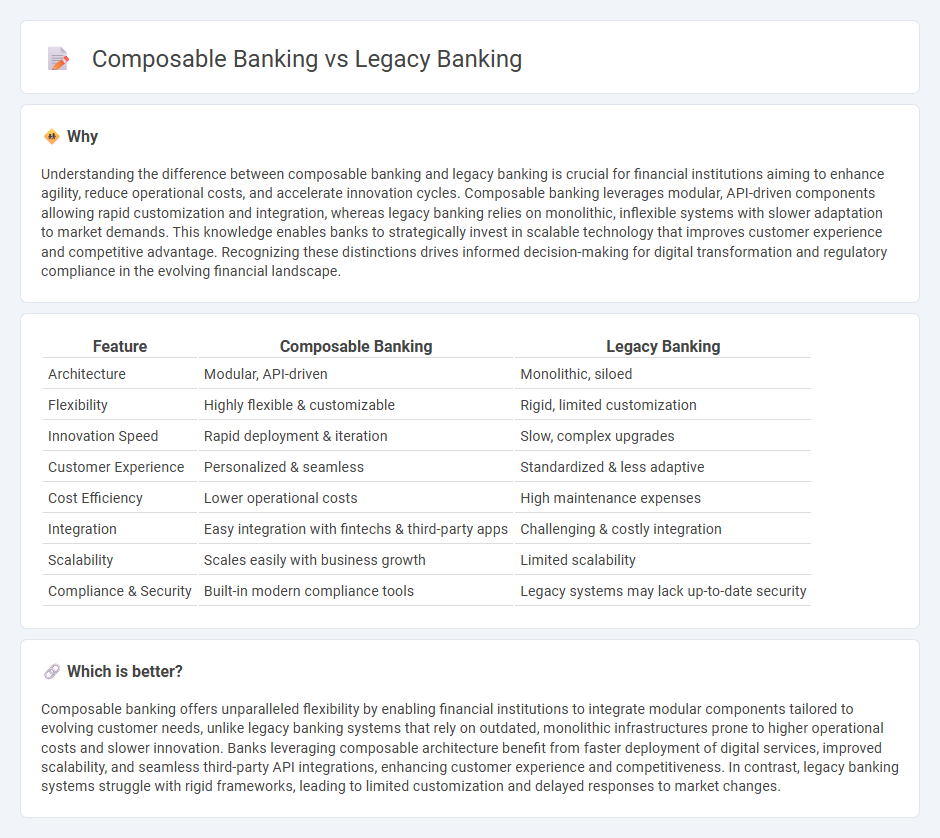 Composable Banking vs Legacy Banking in Banking