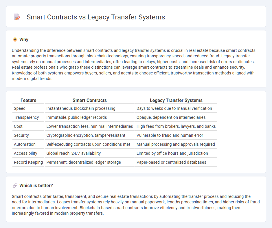 Smart Contracts vs Legacy Transfer Systems in Real Estate
