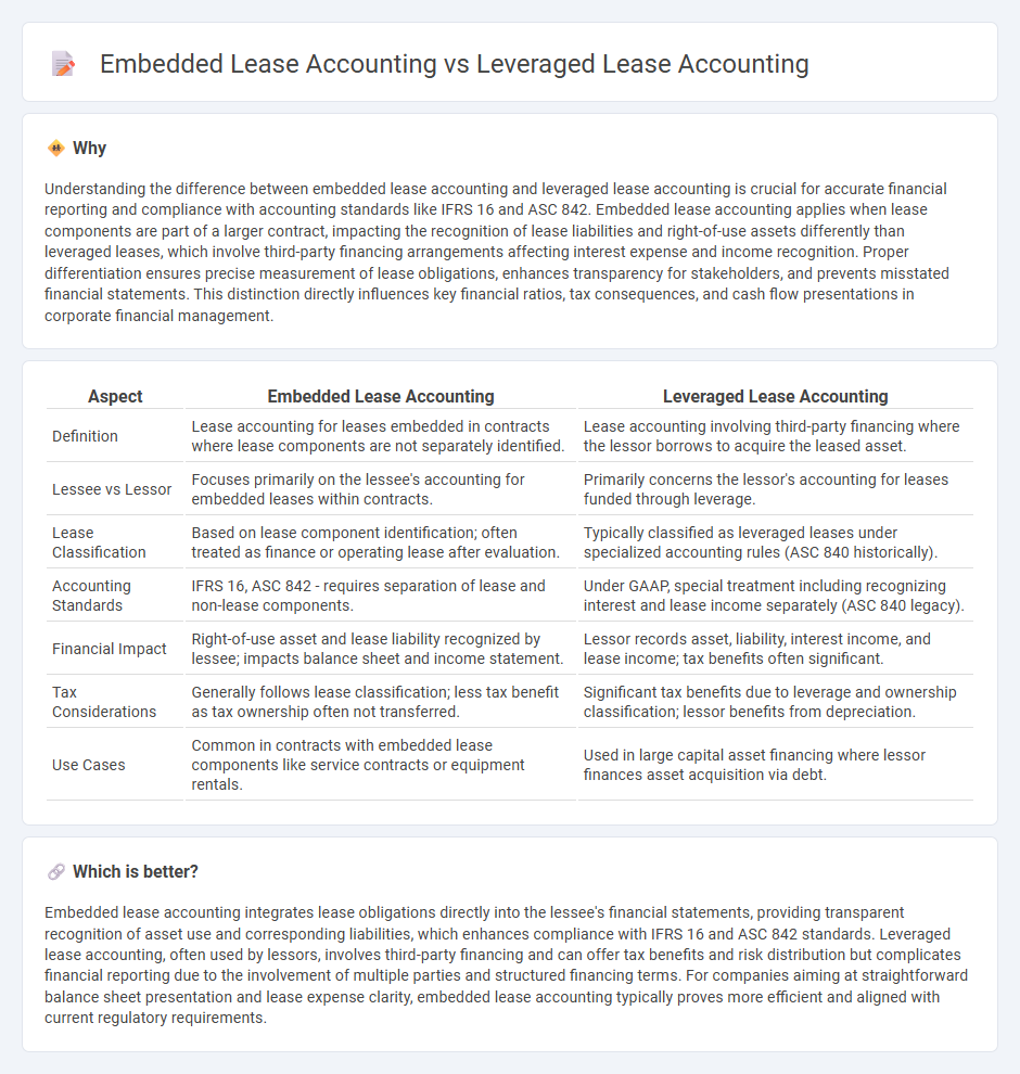 Embedded Lease Accounting vs Leveraged Lease Accounting in Accounting