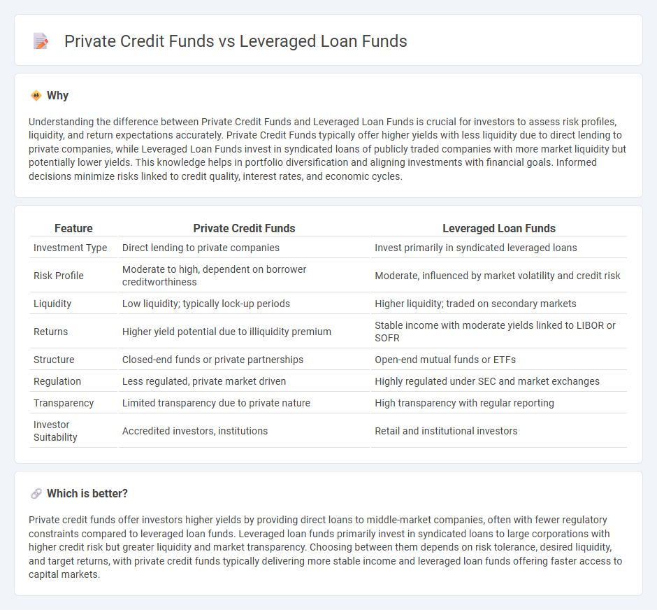 Private Credit Funds vs Leveraged Loan Funds in Investment