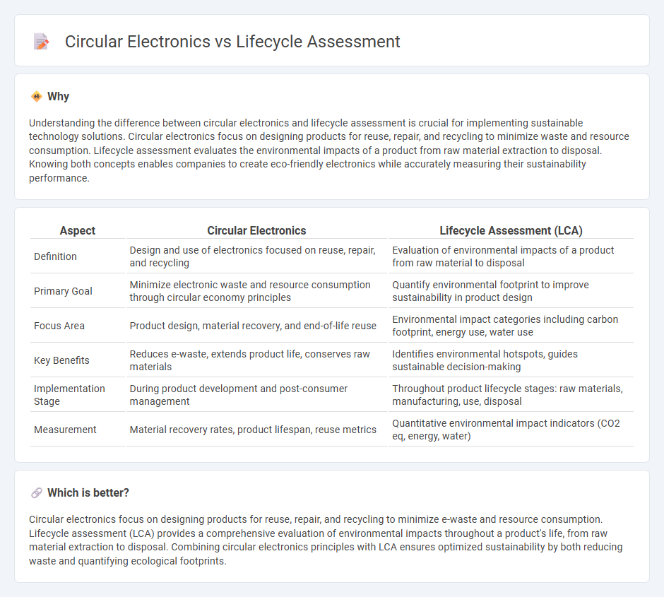 Circular Electronics vs Lifecycle Assessment in Technology