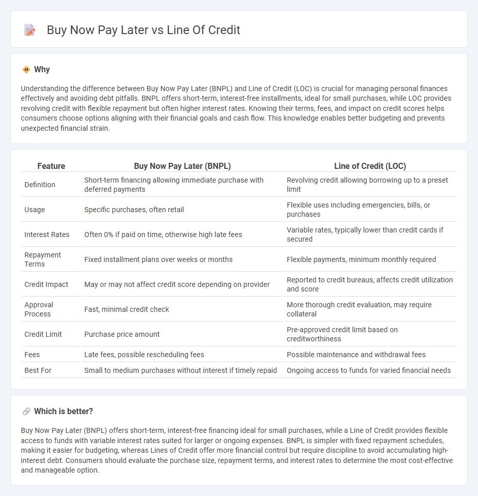 Buy Now Pay Later vs Line Of Credit in Finance