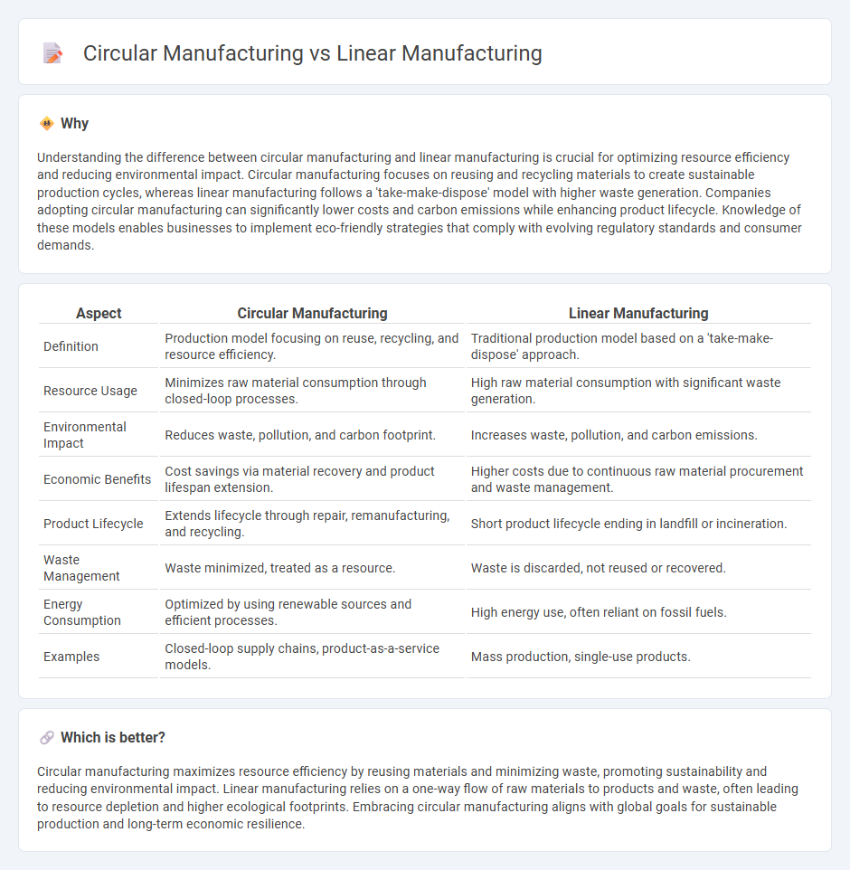 Circular Manufacturing vs Linear Manufacturing in Manufacturing