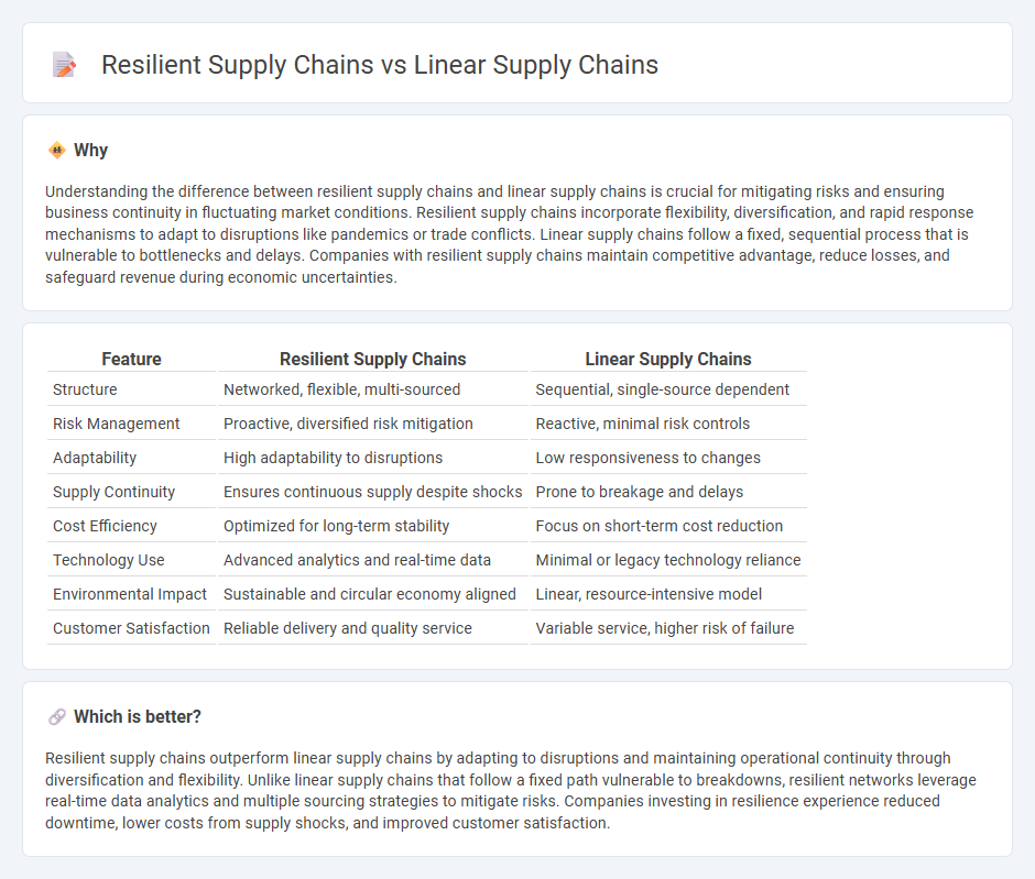 Resilient Supply Chains vs Linear Supply Chains in Economy