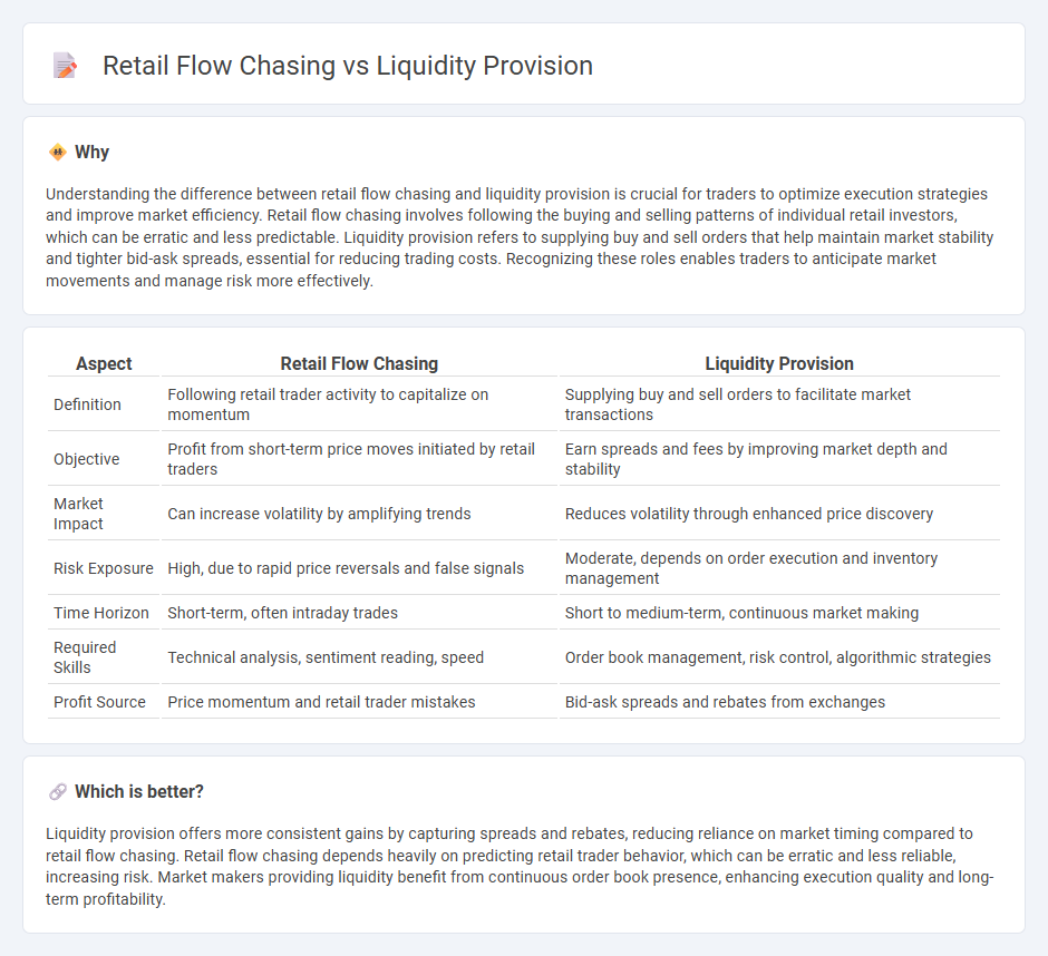 Retail Flow Chasing vs Liquidity Provision in Trading