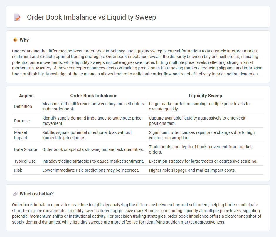 Order Book Imbalance vs Liquidity Sweep in Trading