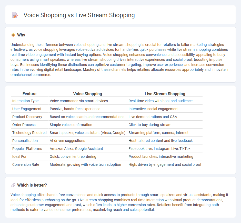 Voice Shopping vs Live Stream Shopping in Retail