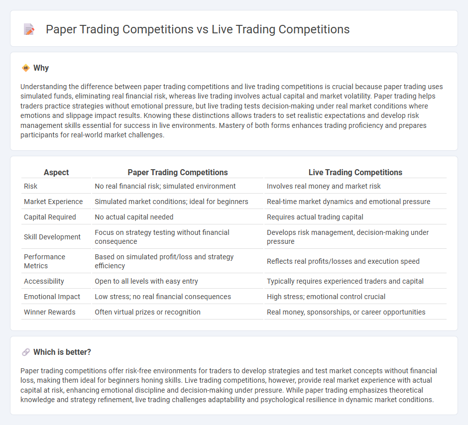 Paper Trading Competitions vs Live Trading Competitions in Trading