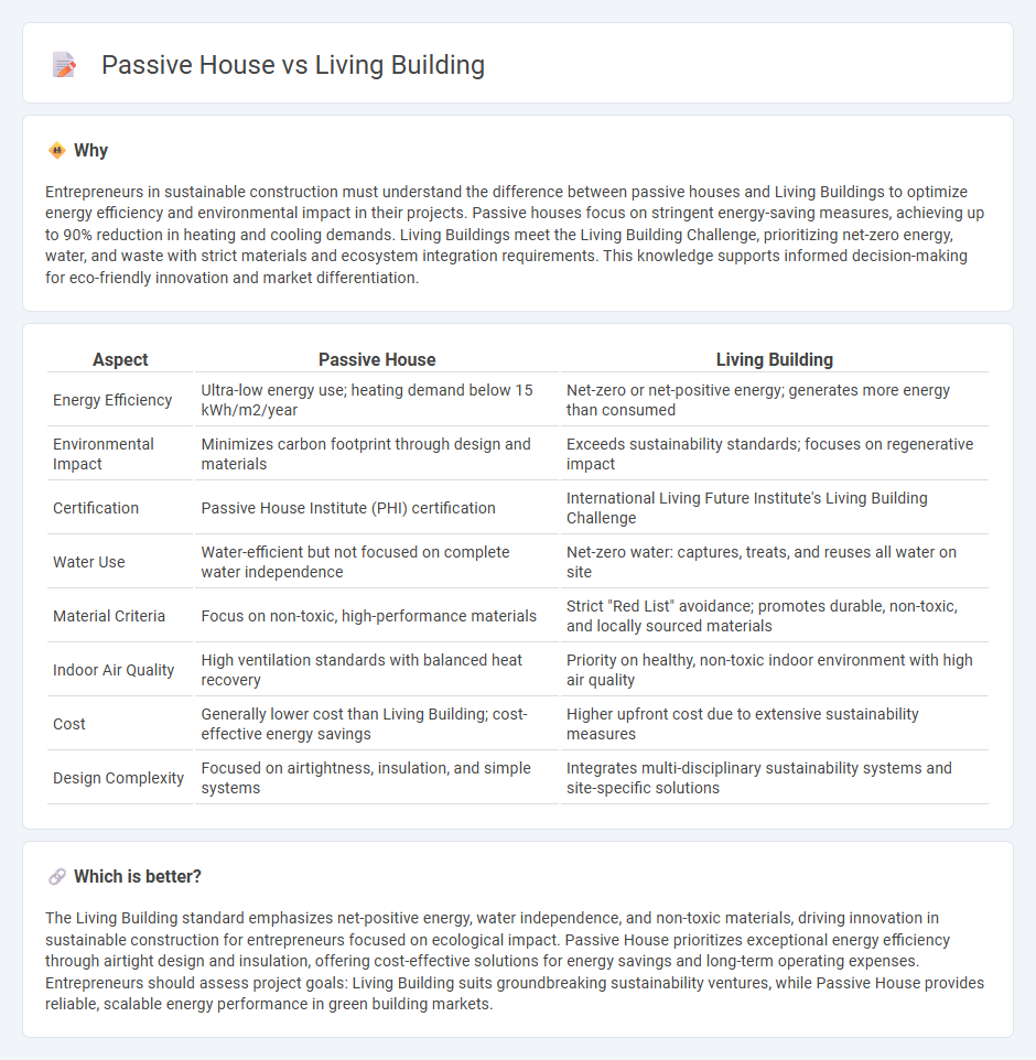 Passive House vs Living Building in Entrepreneurship