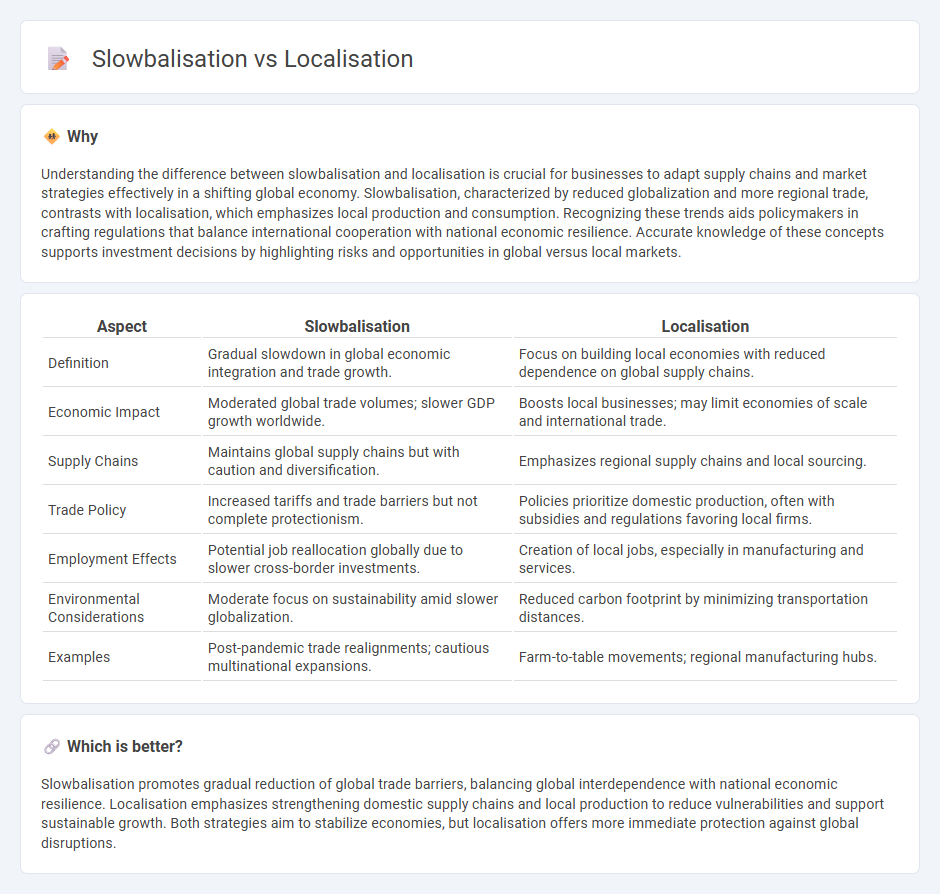 Slowbalisation vs Localisation in Economy