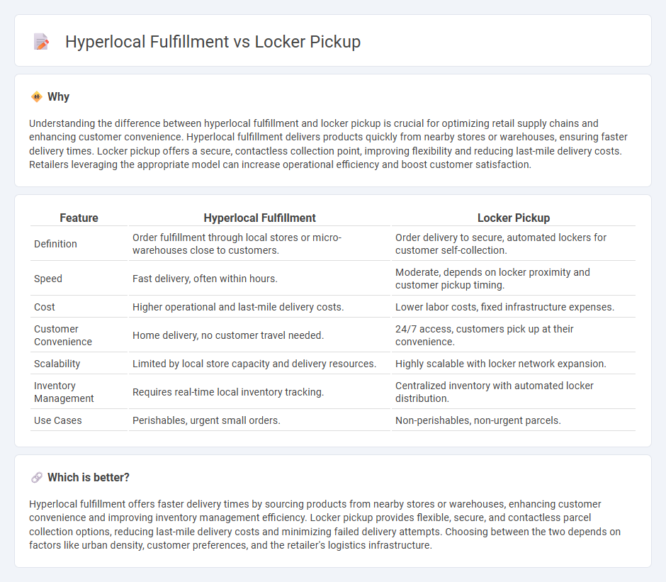 Hyperlocal Fulfillment vs Locker Pickup in Retail