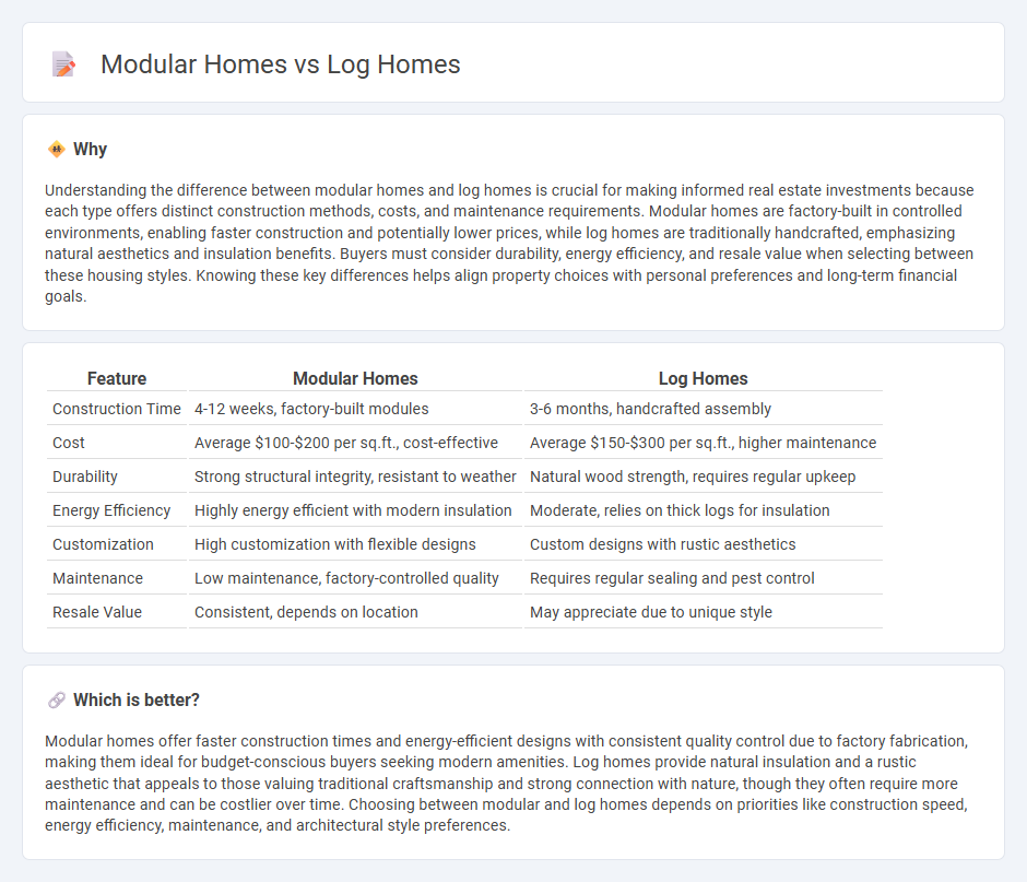 Modular Homes vs Log Homes in Real Estate
