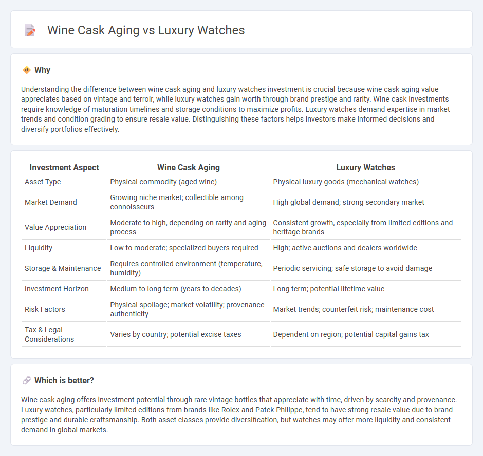 Wine Cask Aging vs Luxury Watches in Investment