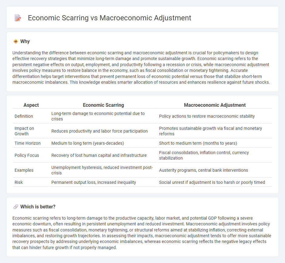 Economic Scarring vs Macroeconomic Adjustment in Economy