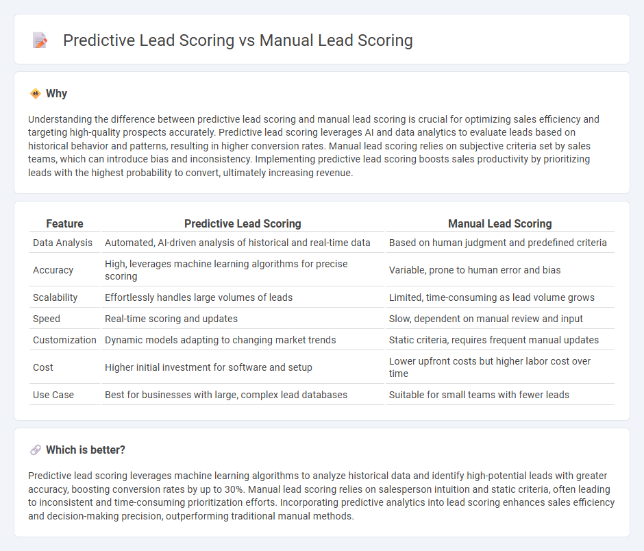 Predictive Lead Scoring vs Manual Lead Scoring in Sales