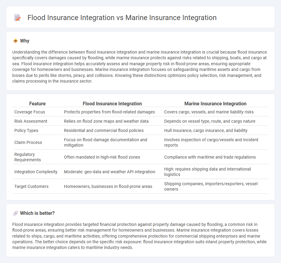Flood Insurance Integration vs Marine Insurance Integration in Insurance