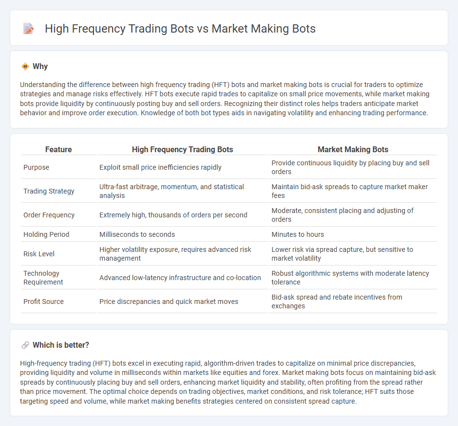 High Frequency Trading Bots vs Market Making Bots in Trading